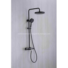 Stylish Thermostatic Shower Faucet Set Matte Black